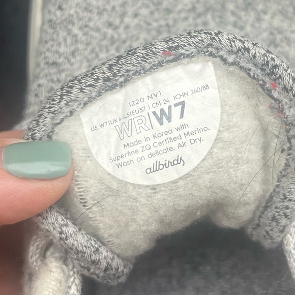 Allbirds Wool Runners - Light Gray - Women’s Size 7 - Picture 8 of 8